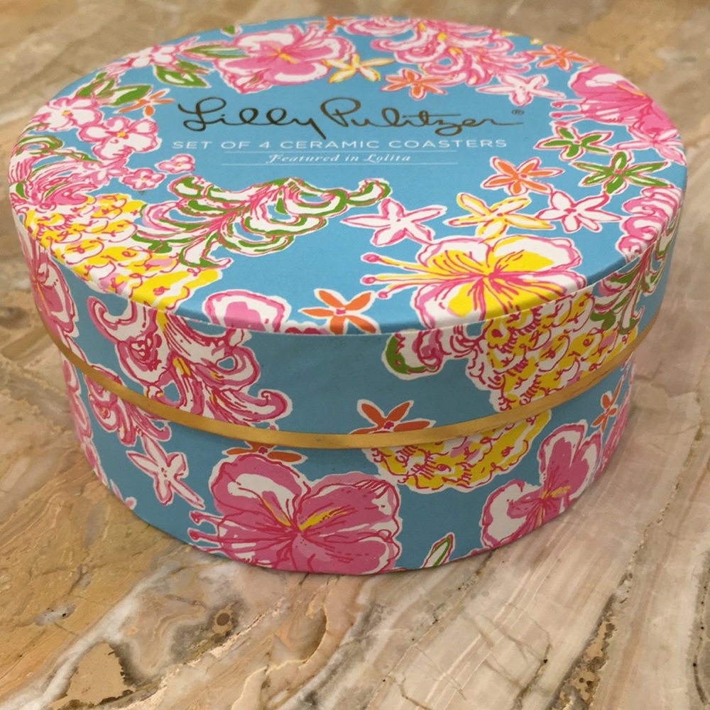 NWT brand new Lilly Pulitzer ceramic coasters - Picture 5 of 6